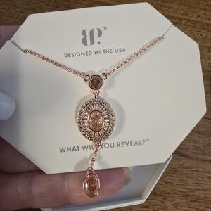 Elegant Rose Gold Necklace, Bomb Party, She Makes All The Moves